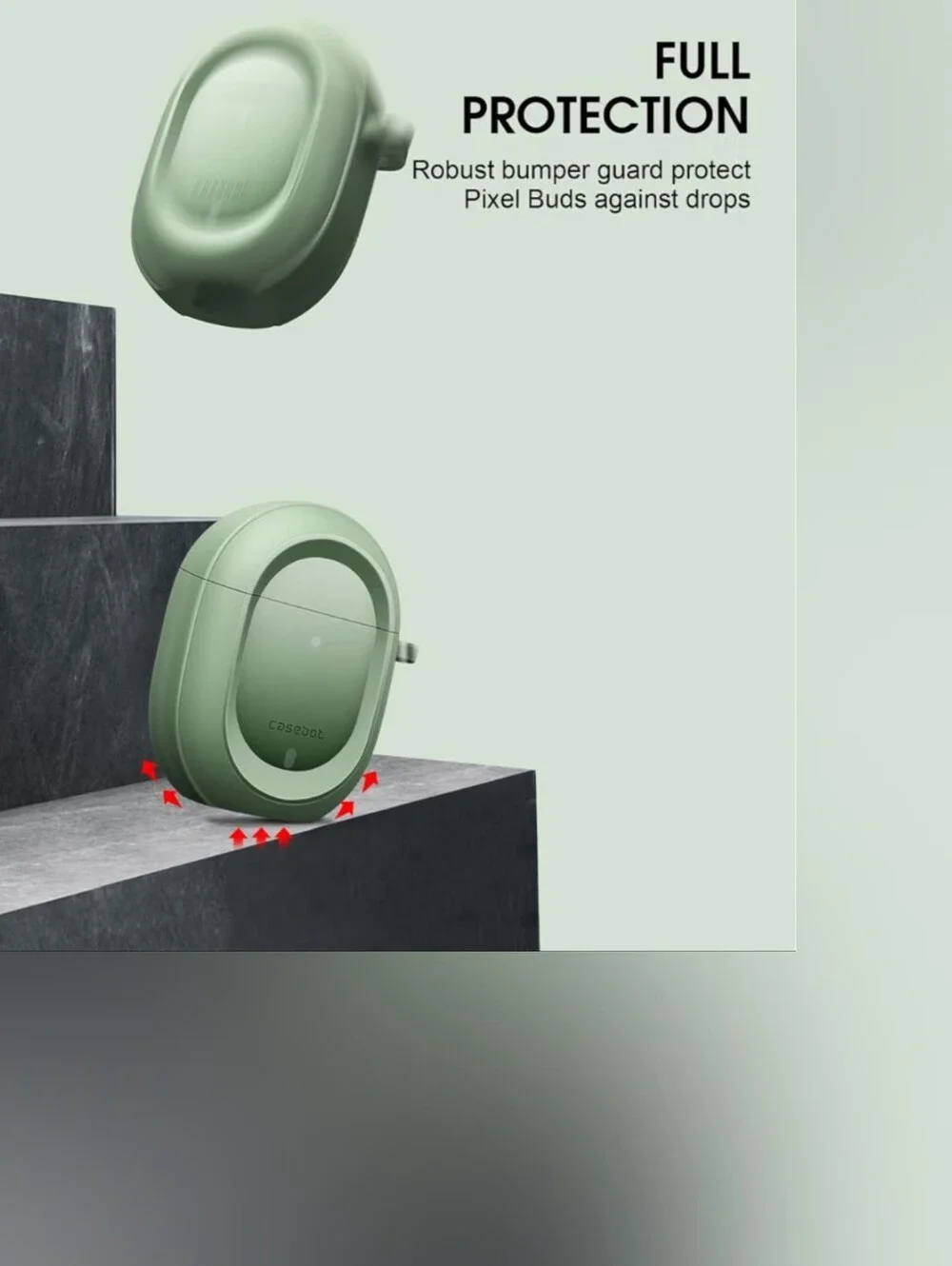 Case for Google Pixel Buds A-Series 2021 / Pixel Buds 2, Sage Green